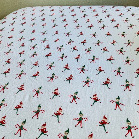 Pottery Barn Kids Elf Sheet Set Organic Cotton Size Full 4 Piece Set - Picture 4 of 10